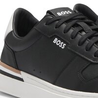 BOSS Herren Sneaker - Clint Tenn ltvpN, low, Halbschuh, Echtleder, Logo Schwarz EUR 41