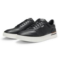 BOSS mens sneaker - Clint Tenn ltvpN, low, half-shoe, real leather, logo Black EUR 41 (UK 7)