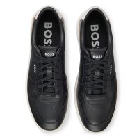 BOSS mens sneaker - Clint Tenn ltvpN, low, half-shoe, real leather, logo Black EUR 41 (UK 7)