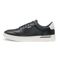 BOSS mens sneaker - Clint Tenn ltvpN, low, half-shoe, real leather, logo Black EUR 41 (UK 7)