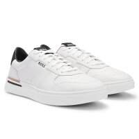 BOSS mens sneaker - Clint Tenn ltvpN, low, half-shoe, real leather, logo White EUR 41 (UK 7)