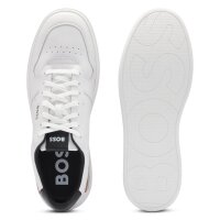 BOSS mens sneaker - Clint Tenn ltvpN, low, half-shoe, real leather, logo White EUR 45 (UK 11)