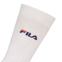 FILA Unisex Socken, 3 Paar - Strümpfe, Street, Sport, Socks Set, Logo, 35-46 Weiß 43-46 (9-11 UK)