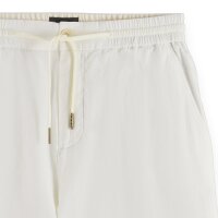 SCOTCH&SODA Herren Leinenshorts - Fave Cotton Linen, kurze Hose, einfarbig  Weiß 33W