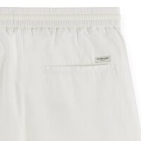 SCOTCH&SODA Short en lin pour hommes - Fave Cotton Linen, pantalon court, uni White 36W