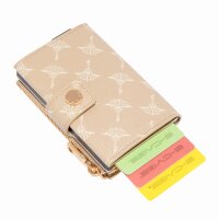 JOOP! Ladies Wallet - Cortina 1.0 E-Cage sv8, cornflower all-over, synthetic,10.5x7x3cm (HxWxD) Beige (Sesame)
