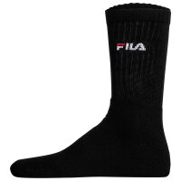 FILA unisex socks, 9-pack - tennis socks, crew socks, logo Black 35-38 (3-5 UK)