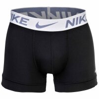 NIKE Herren Boxer Shorts, 3er Pack - Trunks, Dri-Fit Micro, Logobund Schwarz/Grau/Grün XL