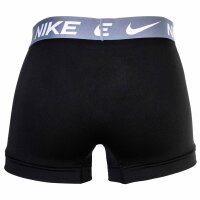 NIKE Herren Boxer Shorts, 3er Pack - Trunks, Dri-Fit Micro, Logobund Schwarz/Grau/Grün XL