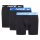 NIKE Herren Boxer Shorts, 3er Pack - Boxer Briefs, Dri-Fit Micro, Logobund Schwarz/Blau XL