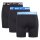 NIKE Herren Boxer Shorts, 3er Pack - Boxer Briefs, Dri-Fit Micro, Logobund Schwarz/Blau XL