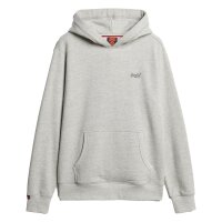 Superdry Men Hoodie - Essential Logo Hoodie, logo, single colour Light grey 2XL (XX-Large)
