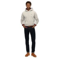 Superdry Men Hoodie - Essential Logo Hoodie, logo, single colour Light grey 2XL (XX-Large)