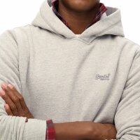 Superdry Men Hoodie - Essential Logo Hoodie, logo, single colour Light grey 2XL (XX-Large)
