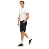 Superdry Herren Sweatshort - Essential Logo Jersey Shorts, kurze Hose, einfarbig Schwarz M