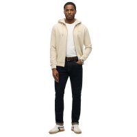 Superdry Herren Sweatjacke - Essential Logo Zip Hoodie, Kapuze, einfarbig Beige 2XL