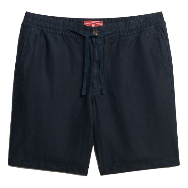 Superdry Men Linen shorts - Merchant Linen Short, shorts, linen, solid colour Blue XL (X-Large)