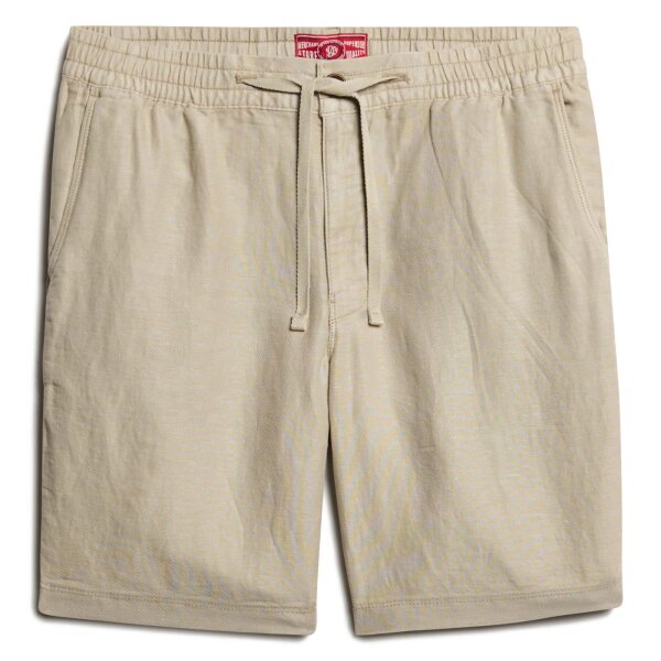 Superdry Men Linen shorts - Merchant Linen Short, shorts, linen, solid colour Beige 2XL (XX-Large)