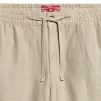 Superdry Herren Leinenshort - Merchant Linen Short, kurze Hose, Leinen, einfarbig Beige 2XL