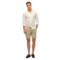 Superdry Herren Leinenshort - Merchant Linen Short, kurze Hose, Leinen, einfarbig Beige 2XL