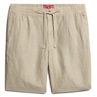 Superdry Men Linen shorts - Merchant Linen Short, shorts, linen, solid colour Beige 2XL (XX-Large)