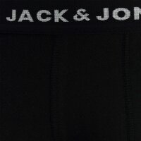 JACK&JONES Herren Boxer Shorts, 5er Pack - JACHUEY TRUNKS PLUS, Baumwoll-Stretch Schwarz 2XL