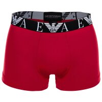 EMPORIO ARMANI mens trunks, 3-pack - BOLD MONOGRAM, shorts, stretch cotton Black/Red/White M (Medium)