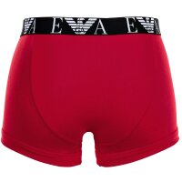 EMPORIO ARMANI mens trunks, 3-pack - BOLD MONOGRAM, shorts, stretch cotton Black/Red/White M (Medium)