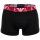 EMPORIO ARMANI mens trunks, 3-pack - BOLD MONOGRAM, shorts, stretch cotton Black/Red/White M (Medium)