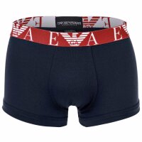 EMPORIO ARMANI mens trunks, 3-pack - BOLD MONOGRAM, shorts, stretch cotton Blue S (Small)