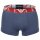 EMPORIO ARMANI Herren Trunks, 3er Pack - BOLD MONOGRAM, Shorts, Stretch Cotton Blau S