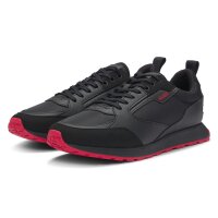 HUGO Herren Sneaker - Icelin Runn pumf, Turnschuhe, Schnürung, Materialmix Schwarz EU 41