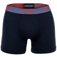 EMPORIO ARMANI Herren Boxershorts, 3er Pack - BOLD MONOGRAM, Boxer, Stretch Cotton Blau M