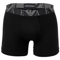 EMPORIO ARMANI Herren Boxershorts, 3er Pack - BOLD MONOGRAM, Boxer, Stretch Cotton Schwarz M
