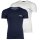 EMPORIO ARMANI Herren T-Shirt, 2er Pack - BOLD MONOGRAM, Rundhals, Slim Fit, Stretch Cotton