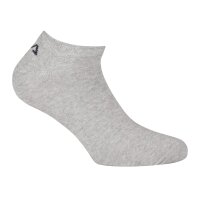 FILA Invisible Sneakers Socken Unisex, 3 Paar - Kurzsocken, Logobund, uni, 35-46 Grau 35-38 (3-5 UK)