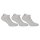 FILA Invisible Sneakers Socken Unisex, 3 Paar - Kurzsocken, Logobund, uni, 35-46 Grau 35-38 (3-5 UK)