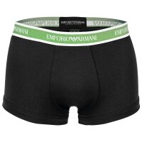 EMPORIO ARMANI Herren Trunks, 3er Pack - CORE LOGOBAND, Shorts, Stretch Cotton Schwarz M