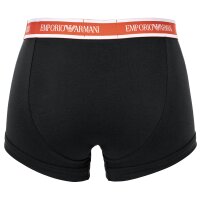 EMPORIO ARMANI Herren Trunks, 3er Pack - CORE LOGOBAND, Shorts, Stretch Cotton Schwarz M