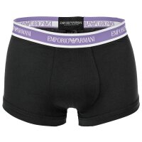 EMPORIO ARMANI Herren Trunks, 3er Pack - CORE LOGOBAND, Shorts, Stretch Cotton Schwarz M