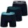 EMPORIO ARMANI mens boxer shorts, 3-pack - CORE LOGOBAND, boxer, stretch cotton Blue S (Small)