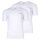 EMPORIO ARMANI Mens T-shirt, 2-pack - CORE LOGO BAND, round neck, stretch cotton White M (Medium)