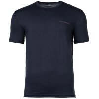 EMPORIO ARMANI Mens T-shirt, 2-pack - CORE LOGO BAND, round neck, stretch cotton Blue L (Large)