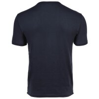 EMPORIO ARMANI Mens T-shirt, 2-pack - CORE LOGO BAND, round neck, stretch cotton Blue L (Large)