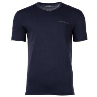 EMPORIO ARMANI Herren T-Shirt, 2er Pack - CORE LOGOBAND, V-Neck, Regular Fit, Stretch Cotton Blau M