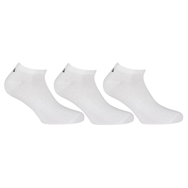 FILA Invisible Sneakers Socken Unisex, 3 Paar - Kurzsocken, Logobund, uni, 35-46 Weiß 39-42 (6-8 UK)