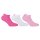 FILA Invisible Sneakers Socks unisex, 3 pairs - short socks, logo cuff, uni, 35-46 Pink Panther 35-38 (3-5 UK)