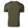 EMPORIO ARMANI Mens T-shirt, 2-pack - PURE COTTON, short sleeve, round neck, logo Black/Green 2XL (XX-Large)