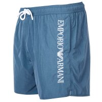 EMPORIO ARMANI mens swim shorts - EMBROIDERY LOGO, boxer Blue M (Medium)