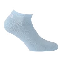 FILA Invisible Sneakers Socks unisex, 3 pairs - short socks, logo cuff, uni, 35-46 Sky 35-38 (3-5 UK)